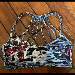 Lululemon Culture Clash MultiBlack Lighten Up Bra